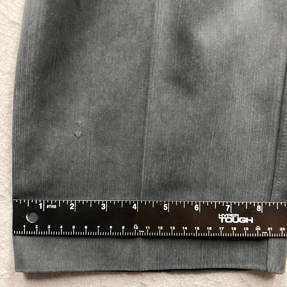 Tommy Bahama Grayston Silk Bamboo Pants Mens 33x32 Black Herringbone Pleated NWT